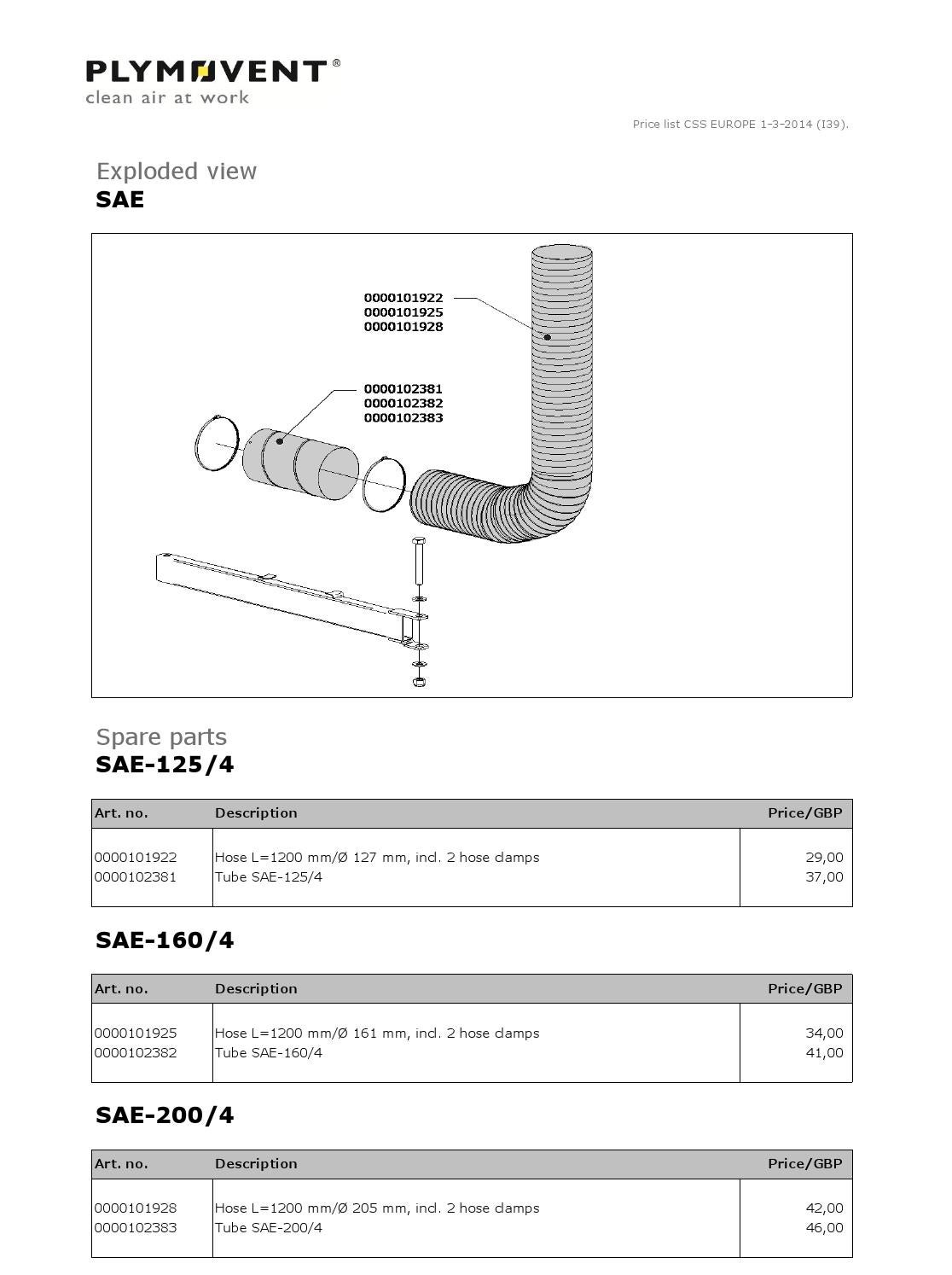 Plymovent Spare Parts by Rapid Welding Issuu