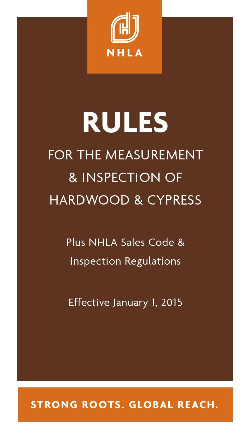 NHLA Rules Book 2015 by National Hardwood Lumber Association Issuu