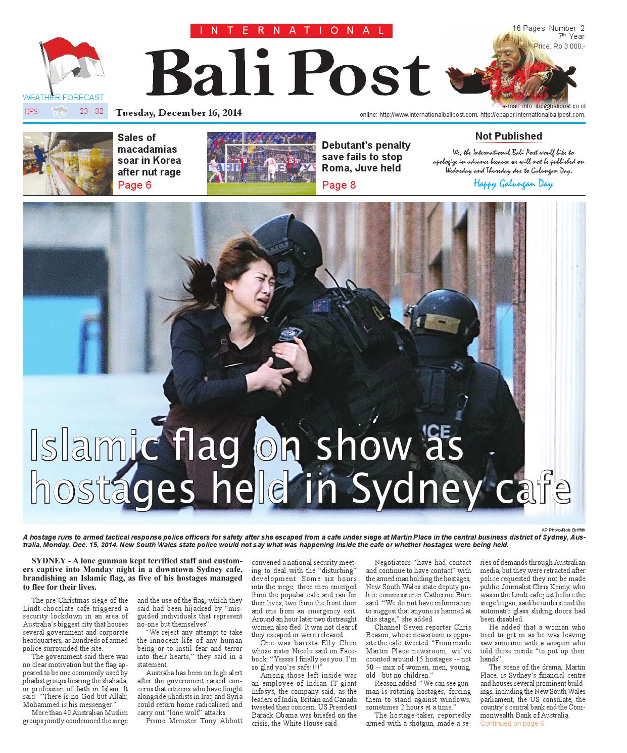 Edisi 16 Desember 2014 | International Bali Post by e-Paper KMB - Issuu