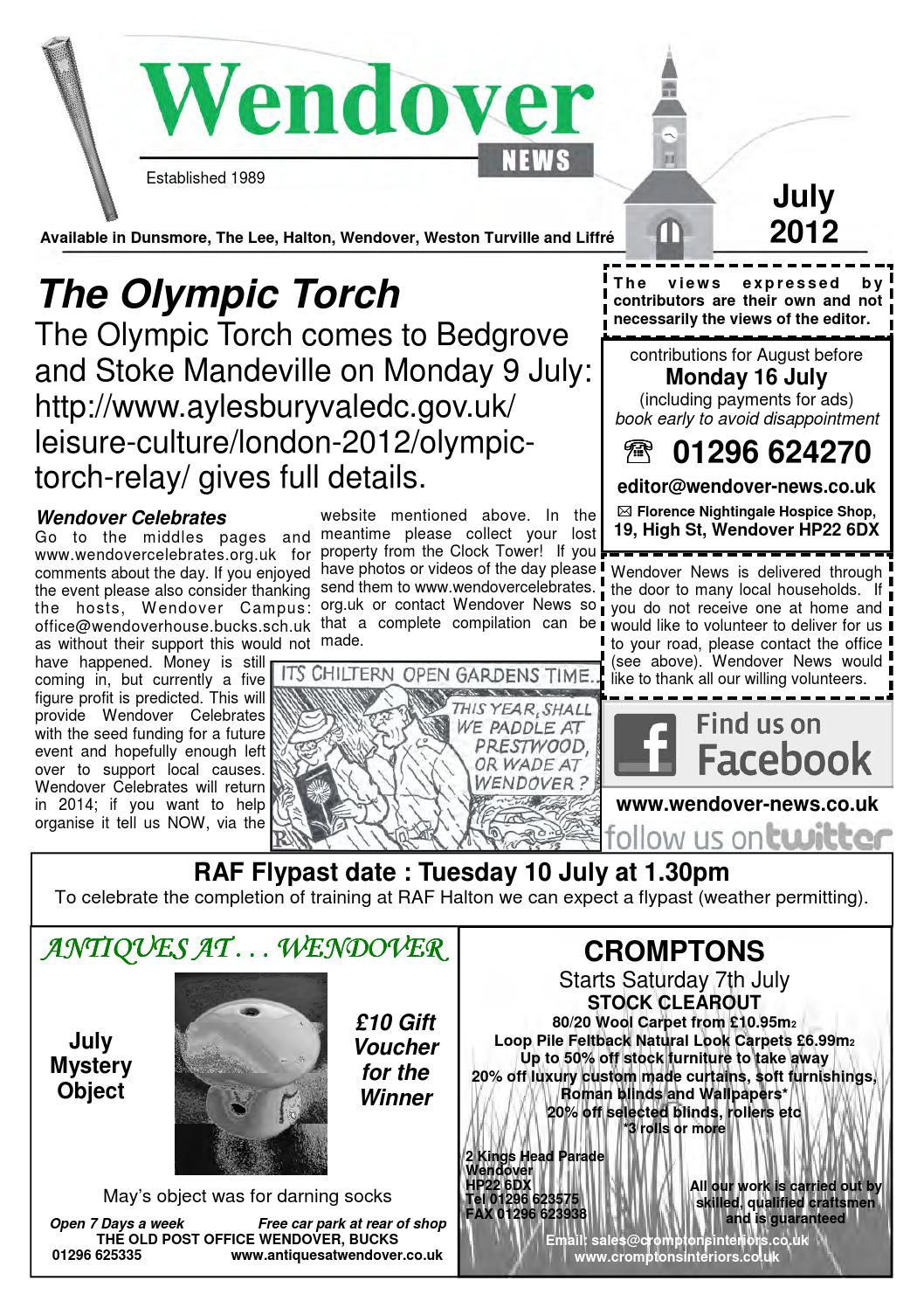 July 2012 Wendover News by Wendover News Issuu
