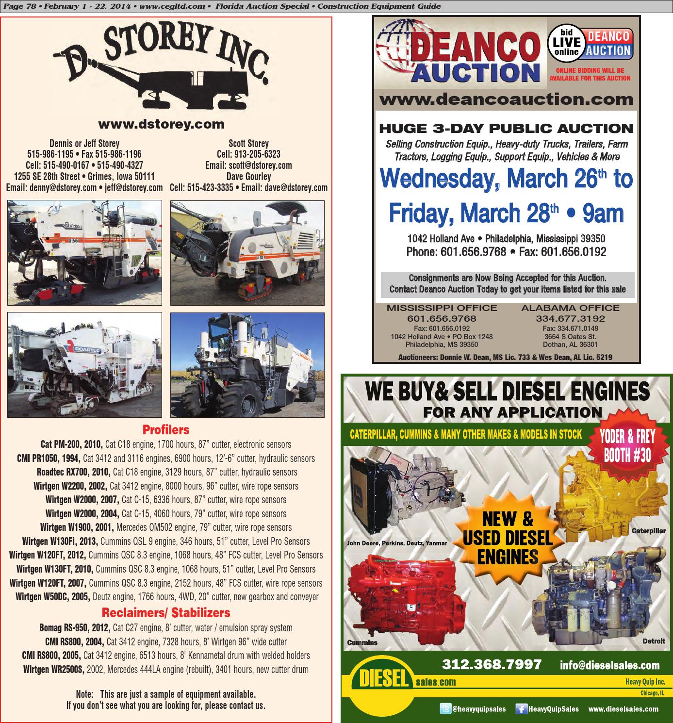 2014 Florida Auctions by Construction Equipment Guide Issuu