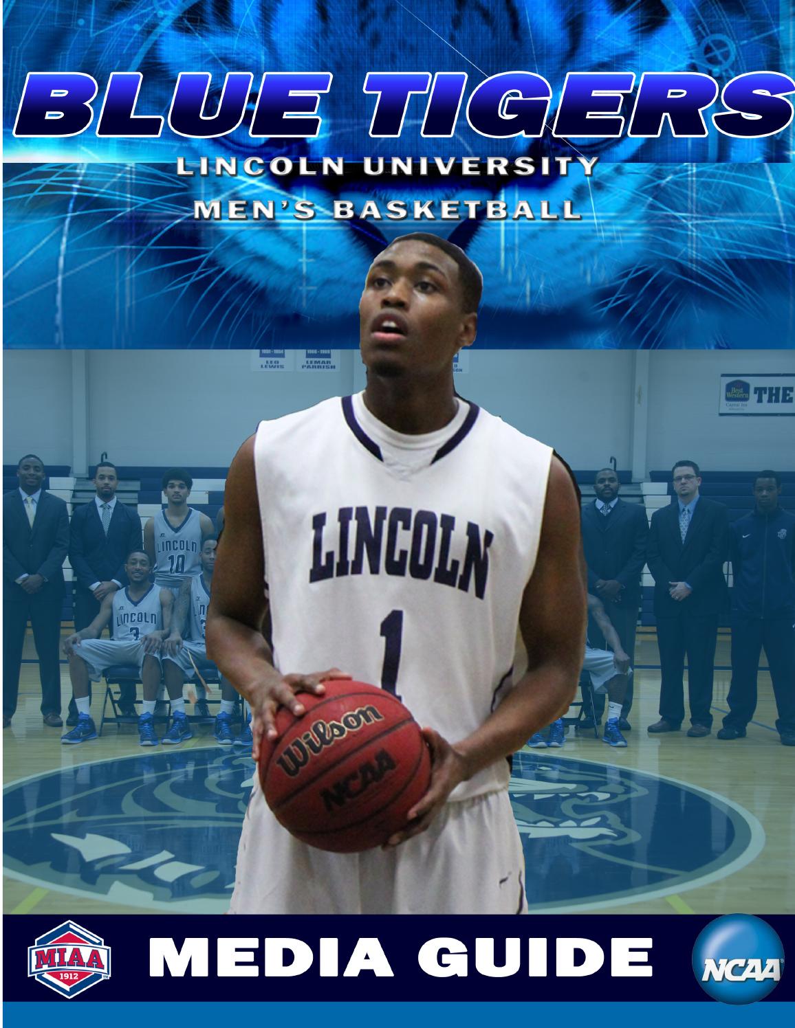 201415 Lincoln Men's Basketball Media Guide by Lincoln University Blue