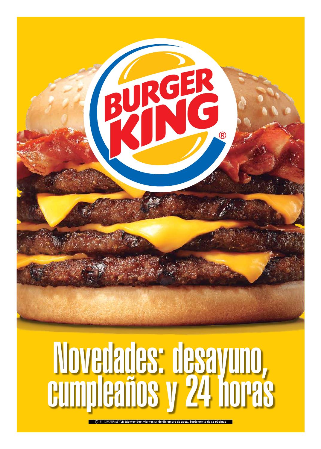 Suplemento Burguer King 2014 by Portal El Observador Issuu