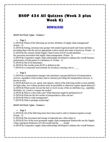 Essay about bsop 434 all quizzes week 3 plus week 6 07 image