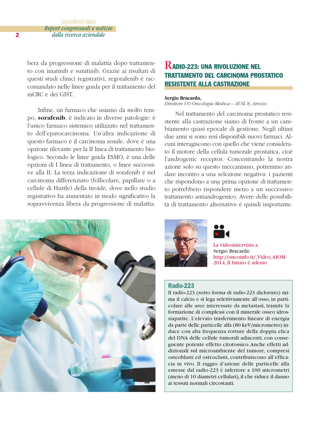 dicloruro di radio 223 per il trattamento del carcinoma della prostata