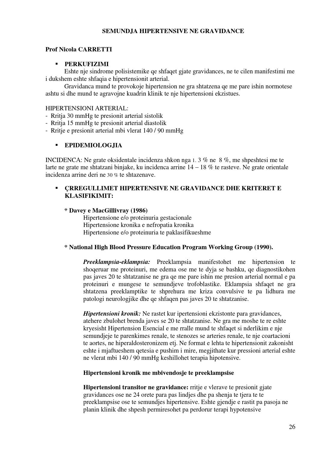 Hipertensión ne shtatzani