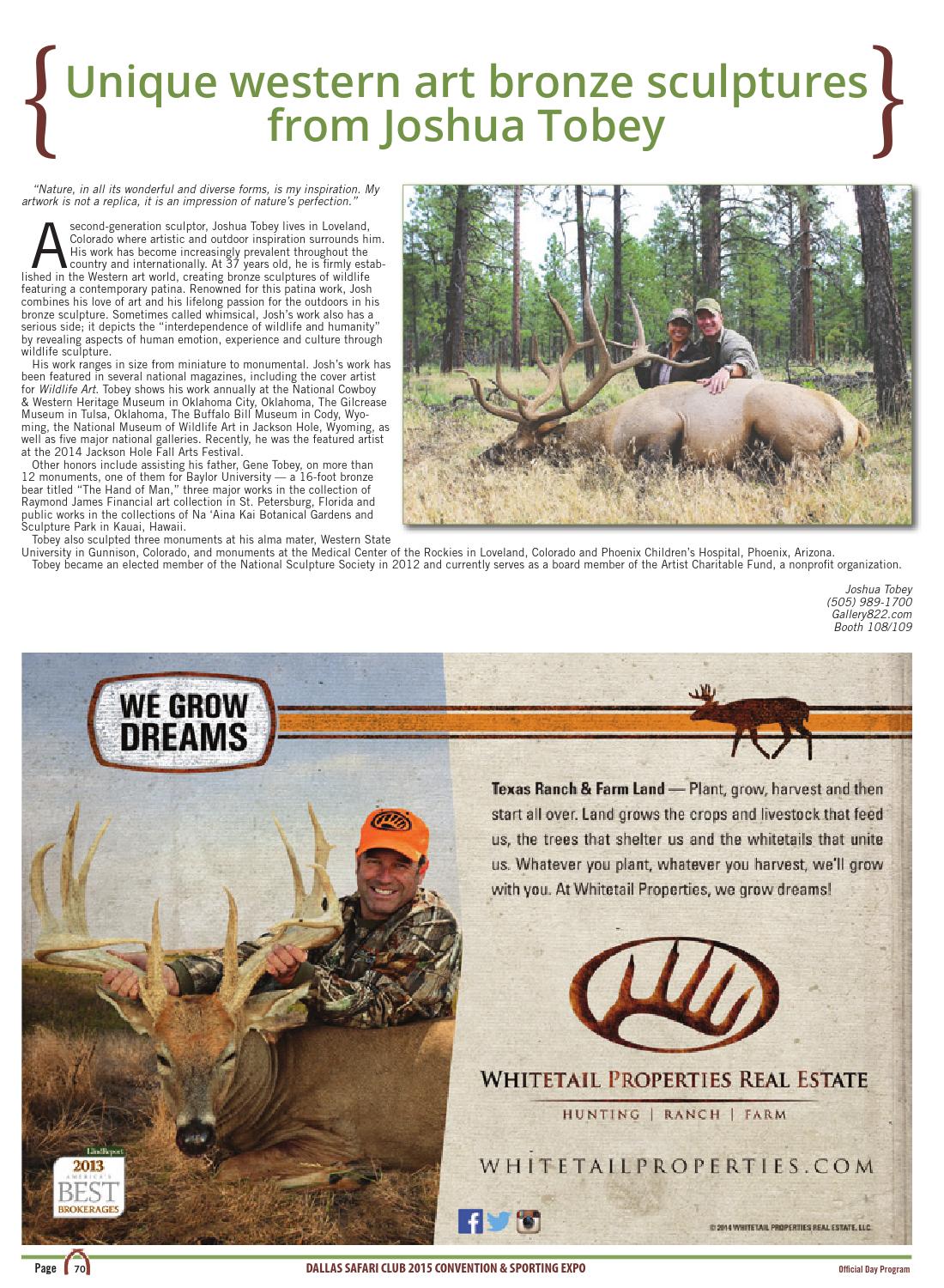 Dallas Safari Club 2015 Official Convention Show Program by Lone Star