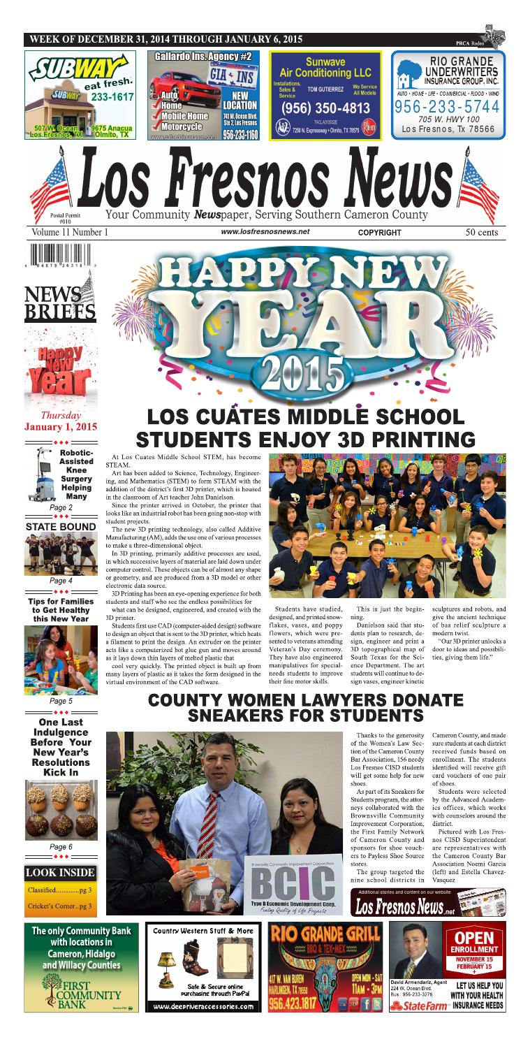 Los Fresnos News December 31, 2014 by La Feria News Issuu