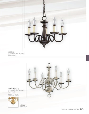 Pinhook Branding LLC 灯饰目录 · Quorum 灯饰 2015 chandeliers nooks 第 5 页