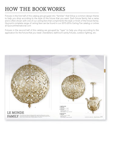 Pinhook Branding LLC 灯饰目录 · Quorum 灯饰 2015 families 第 6 页