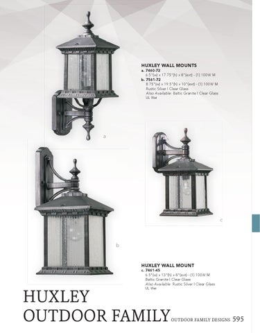 Pinhook Branding LLC 灯饰目录 · Quorum 灯饰 2015 户外照明 families 第 23 页