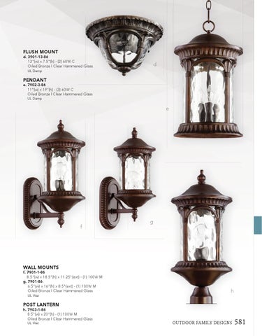 Pinhook Branding LLC 灯饰目录 · Quorum 灯饰 2015 户外照明 families 第 9 页