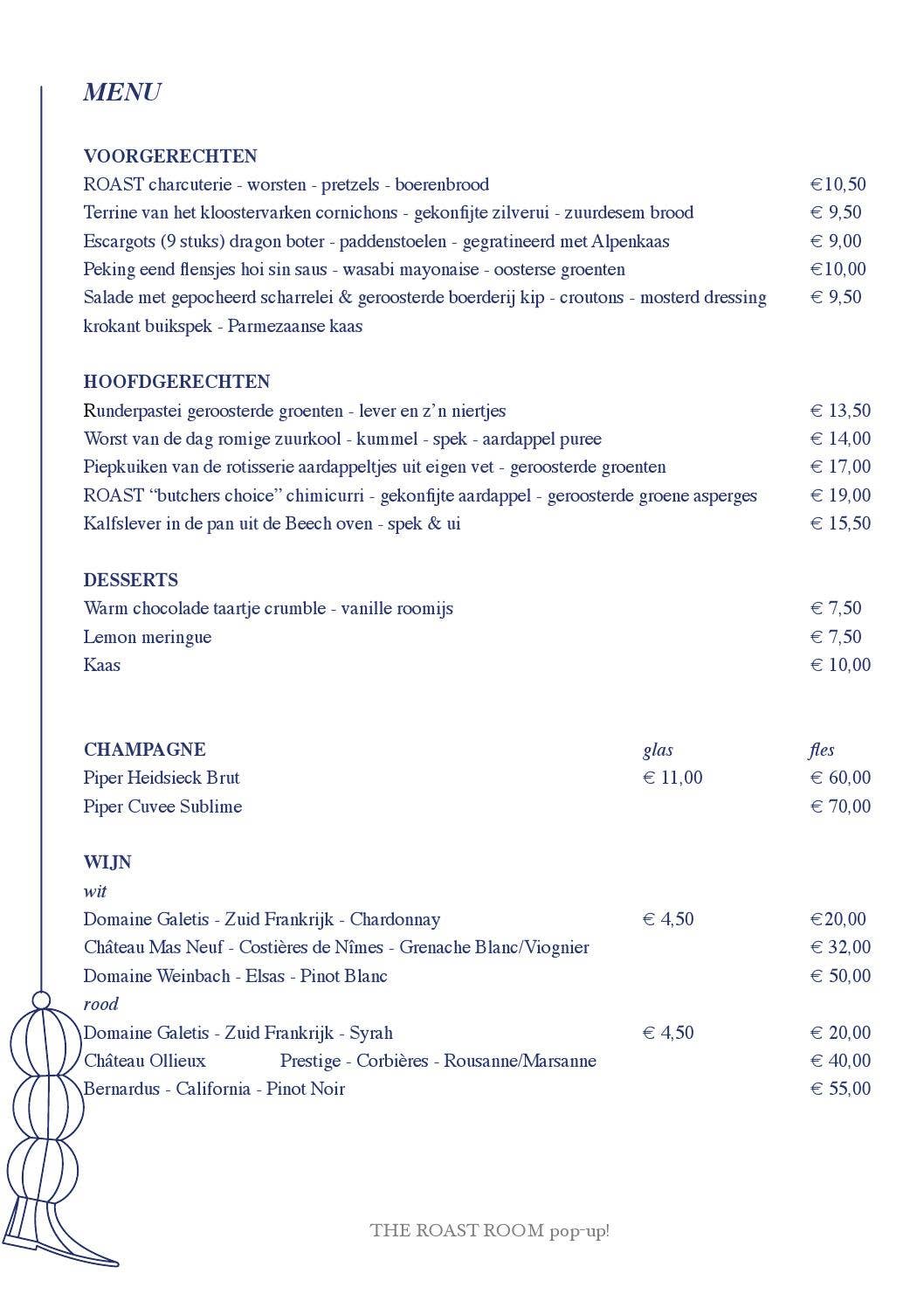 Ramsterdam Menu RAI Amsterdam - The roast room pop up menu by RAI Amsterdam - Issuu