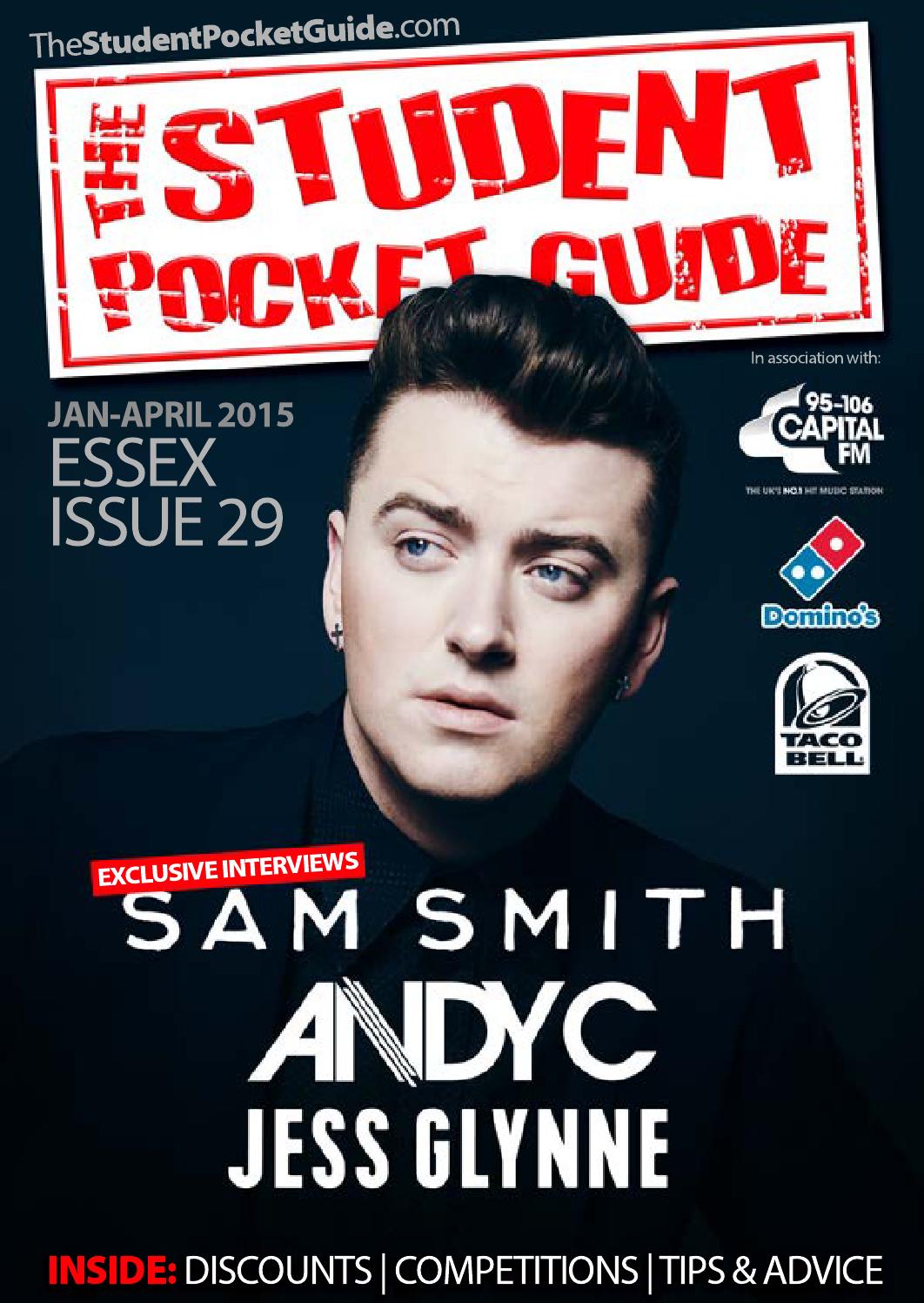 The Student Pocket Guide Winter 2015 Essex Edition by Student Pocket