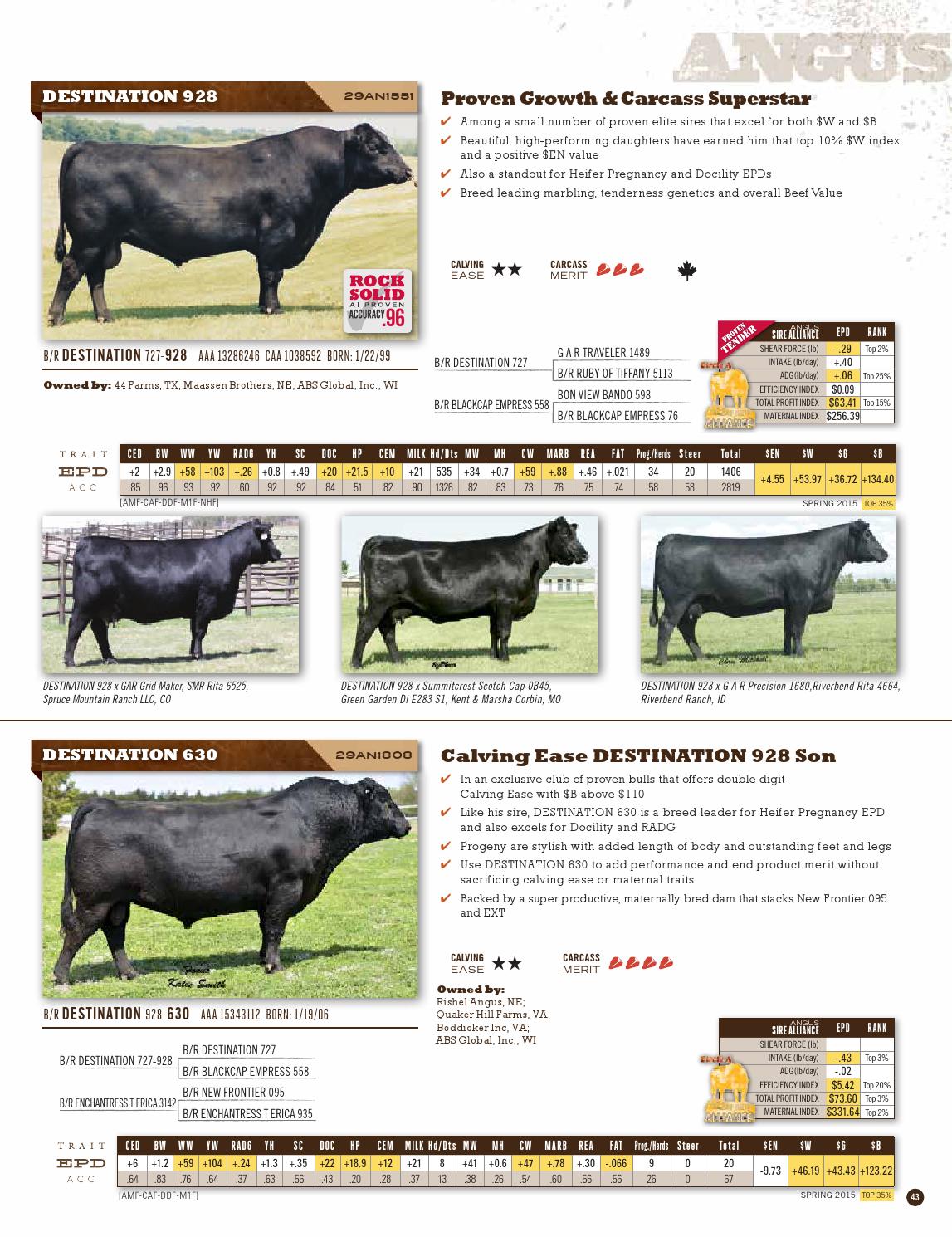 ABS Beef Sire Directory Spring 2015 by ABS Global, Inc. Issuu