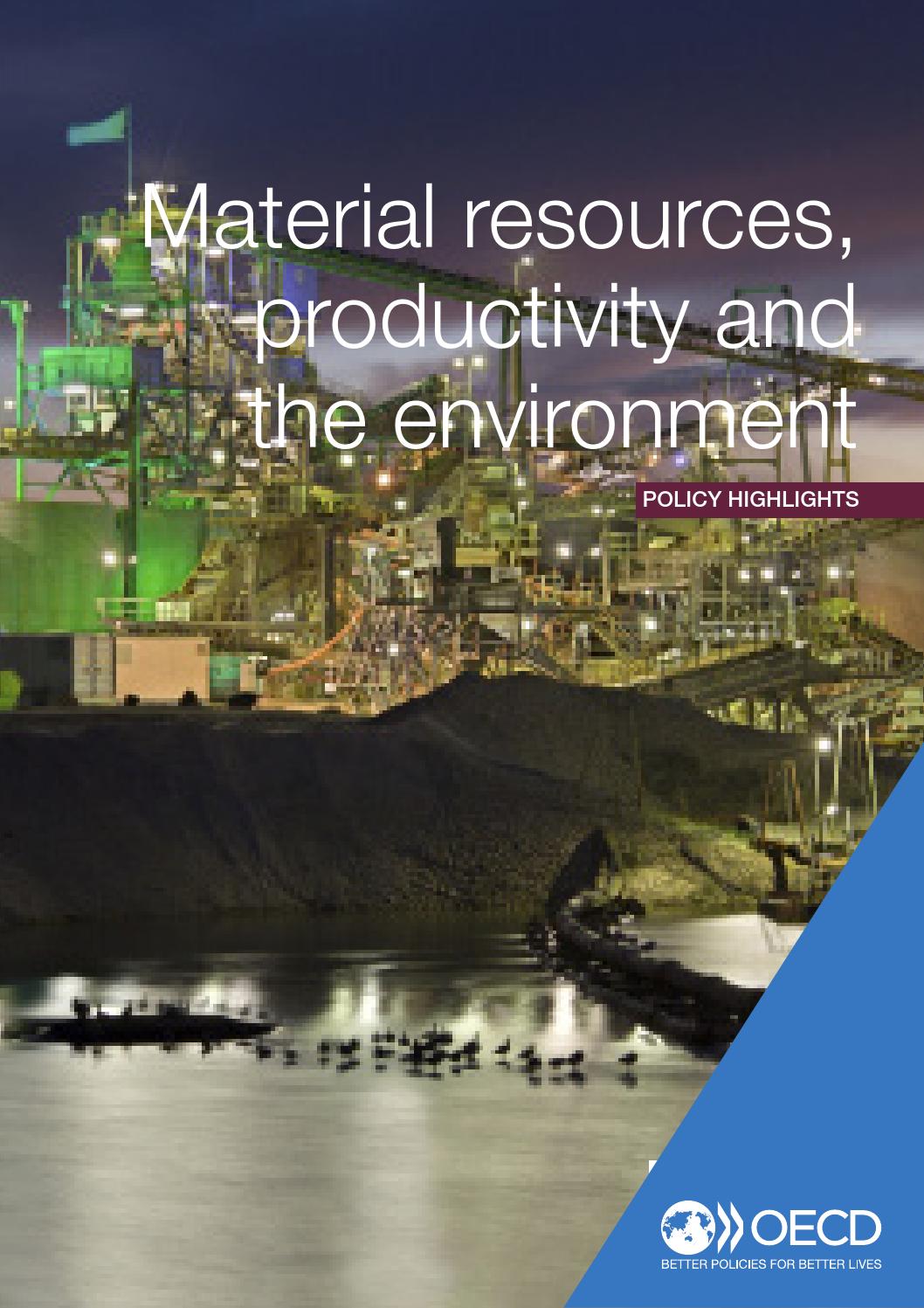 Material Resources, Productivity and the Environment 2014 Policy