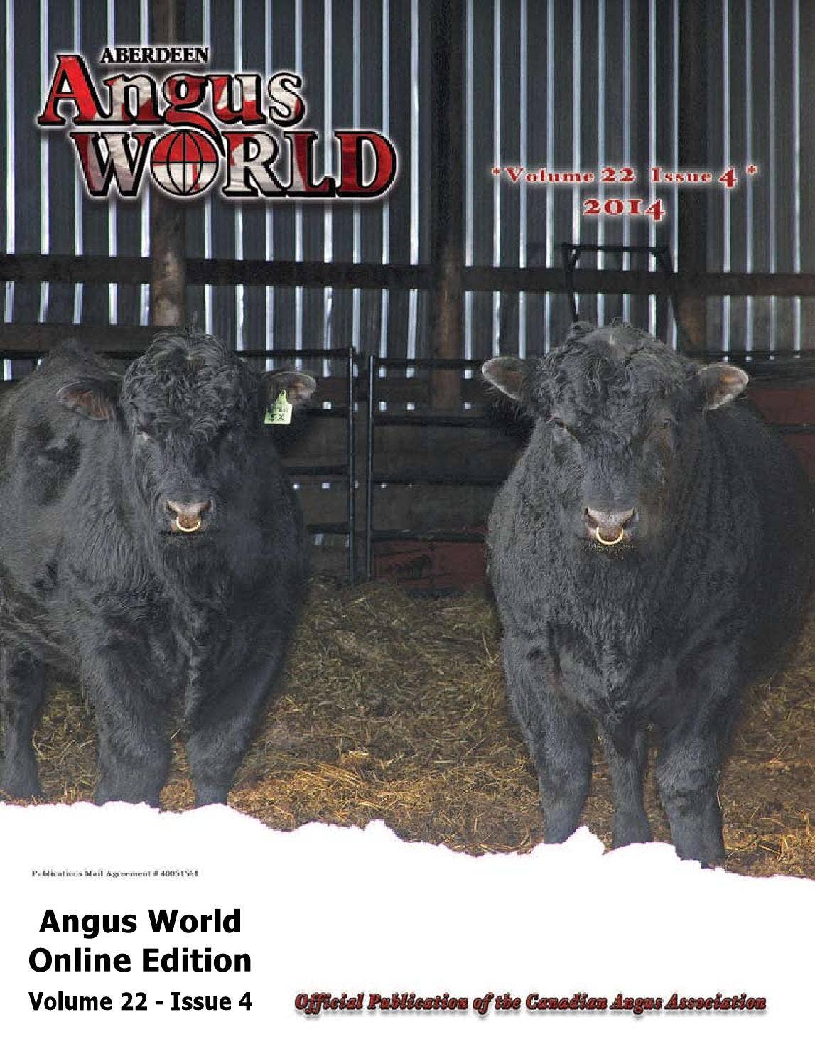Angus World Winter 2014/15 - Volume 22, Issue 4 by Everything Angus - Issuu