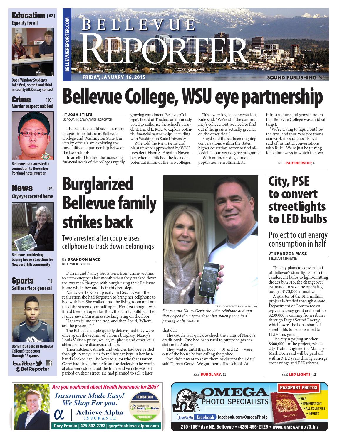 Bellevue Reporter, January 16, 2015 by Sound Publishing Issuu