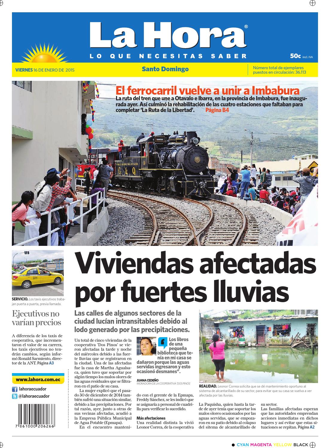 Santo Domingo 16 enero 2015 by Diario La Hora Ecuador issuu Santo Domingo 16 enero 2015 by Diario La Hora Ecuador issuu