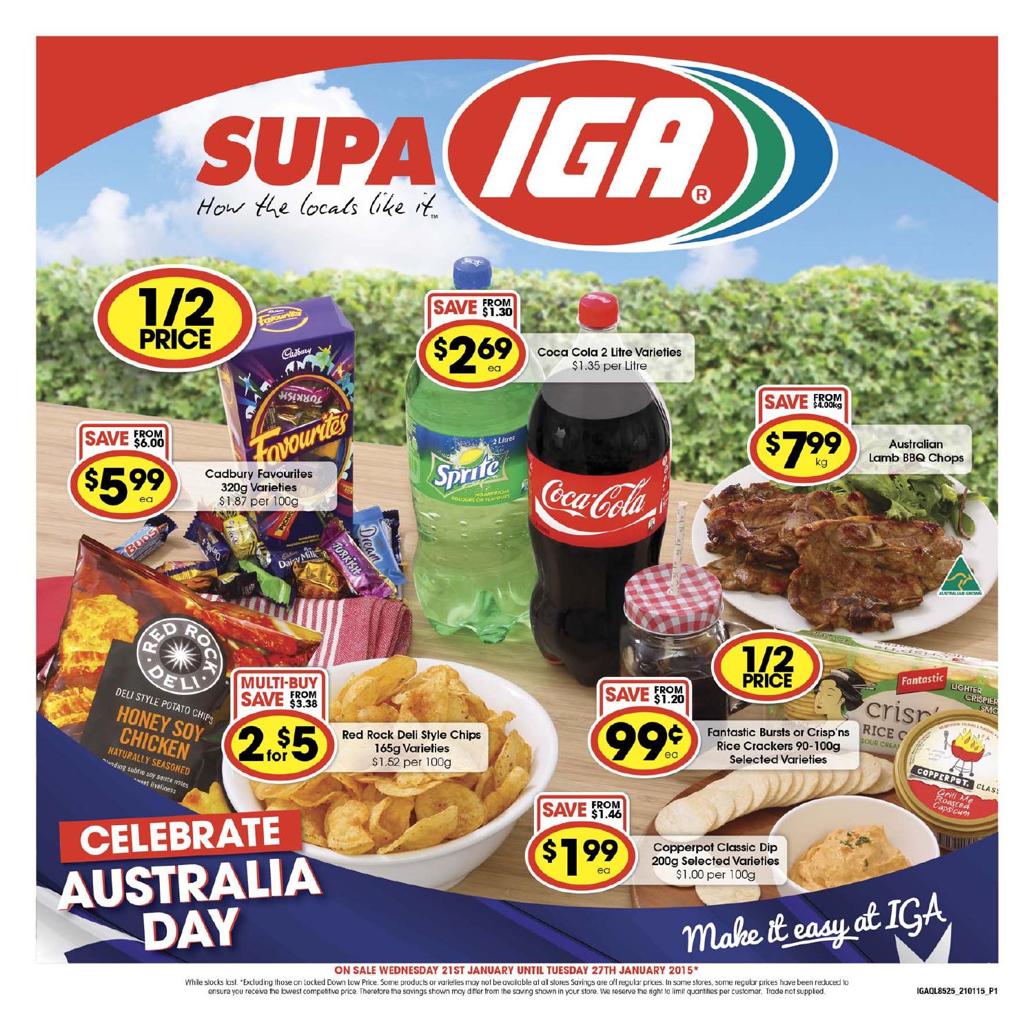 Supa IGA catalogue January 2127, 2015 by Echo Publications Issuu