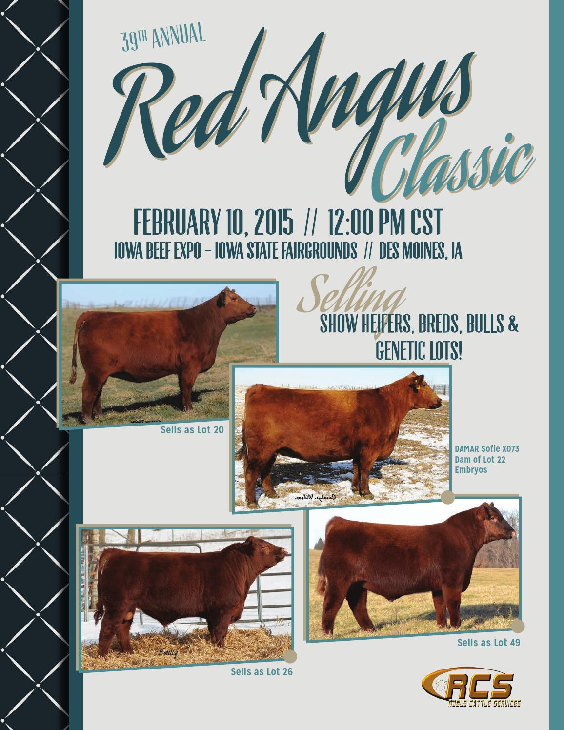 Iowa Red Angus Association 39th Annual Red Angus Classic Sale by