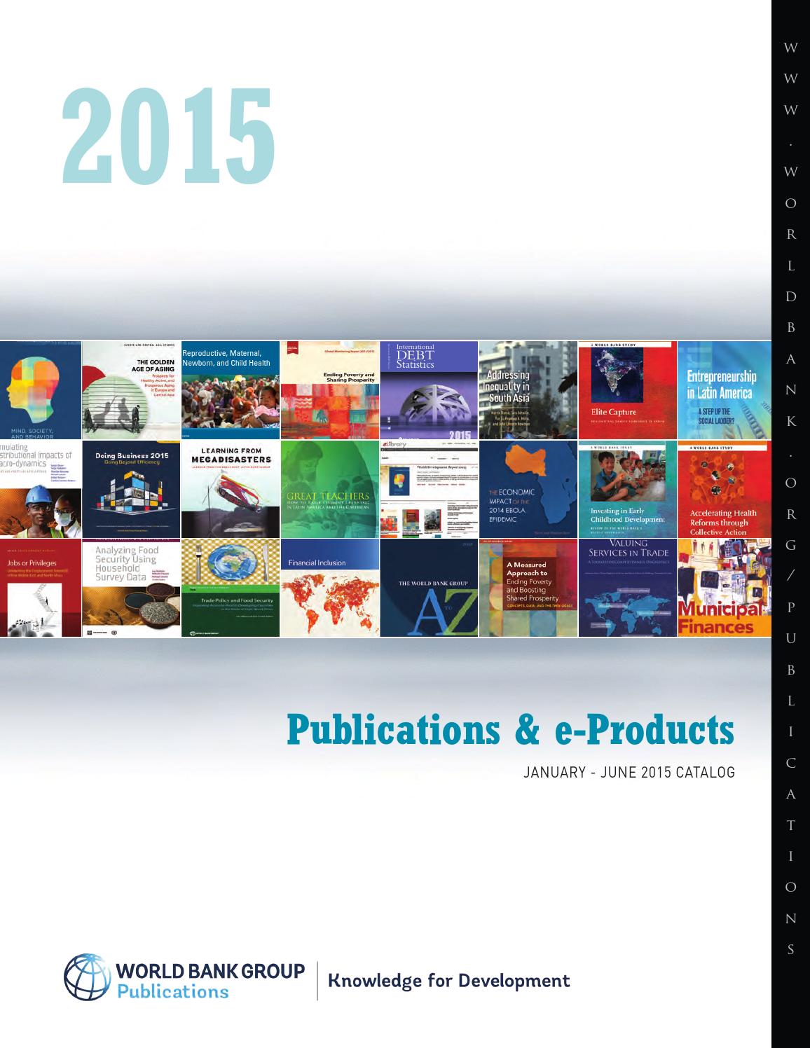January to June 2015 Spring Catalog World Bank by World Bank Group