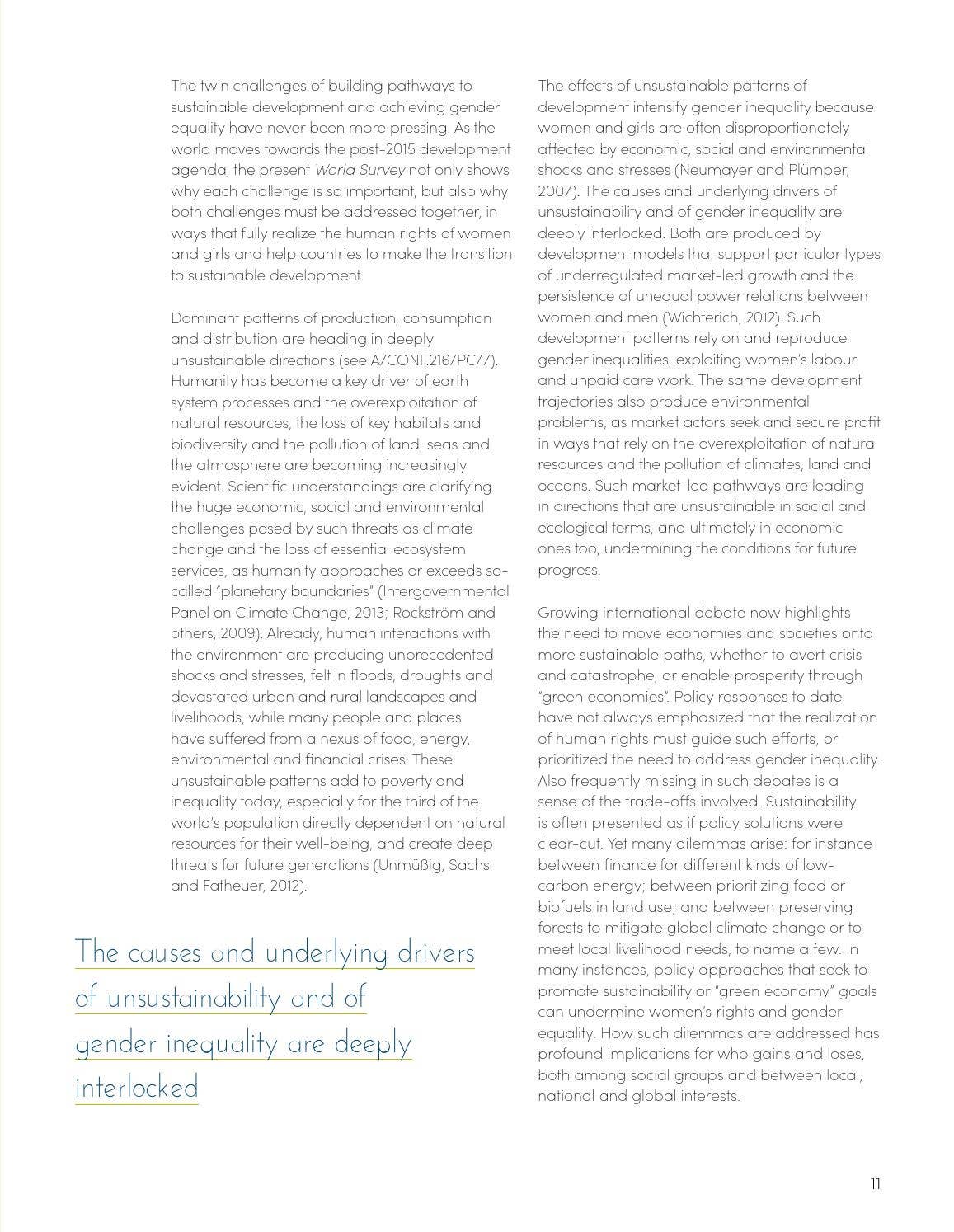 World Survey on the Role of Women in Development by United Nations ...