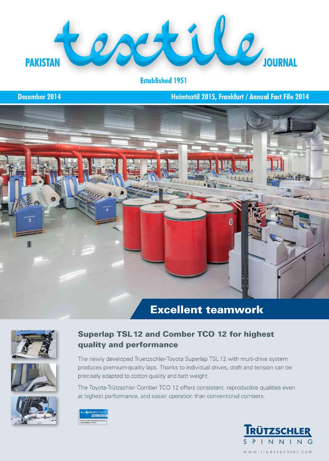 Pakistan Textile Journal December 2014 by Pakistan Textile Journal