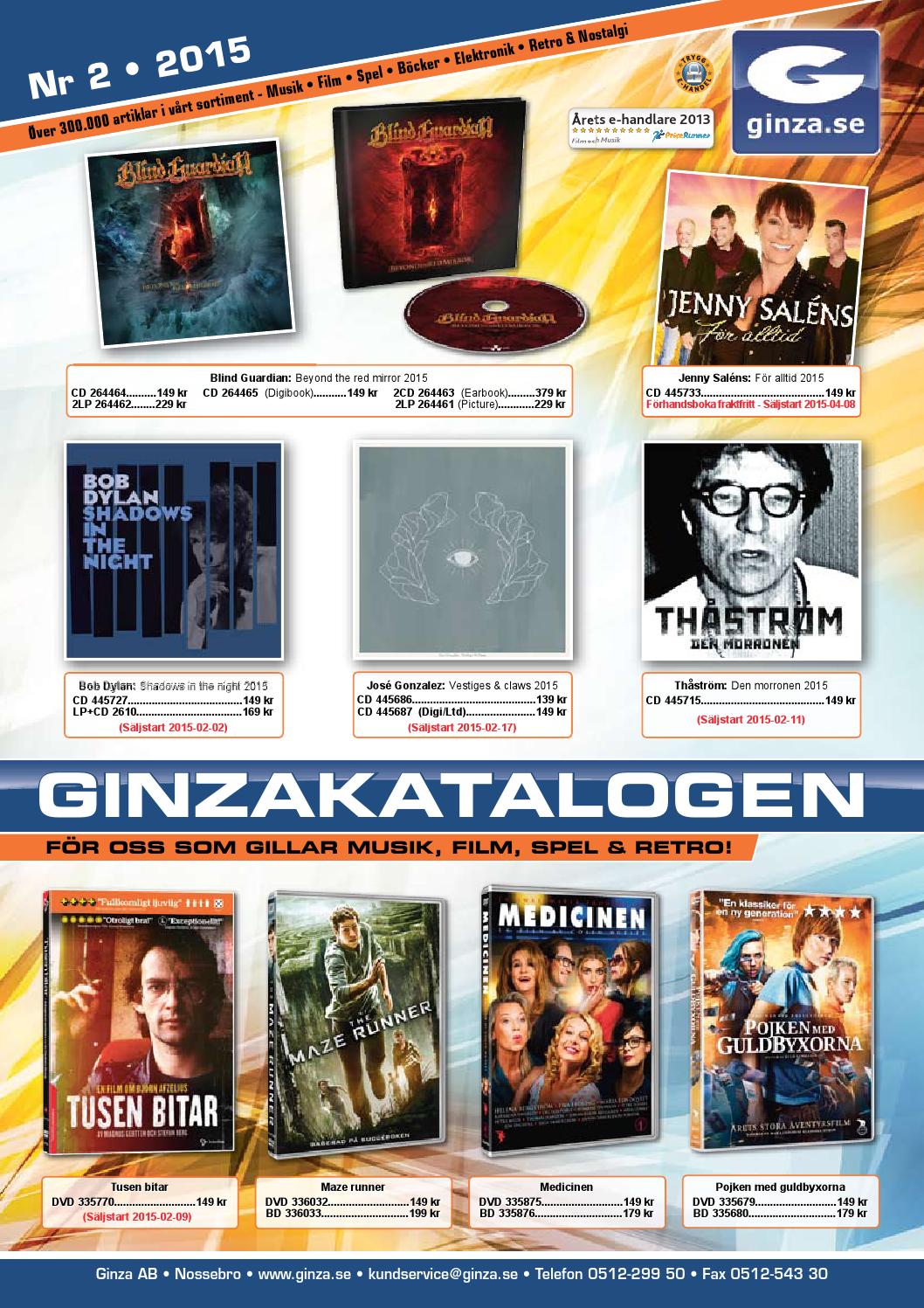 Ginzakatalogen nr 2 2015 by Ginza AB - Issuu