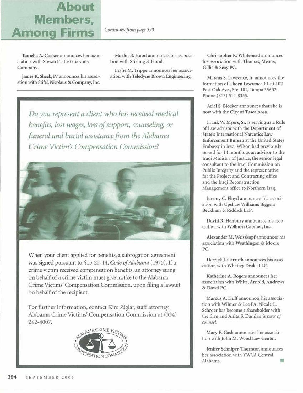 Lawyer vol 67 no 5 web by Alabama State Bar Association - Issuu