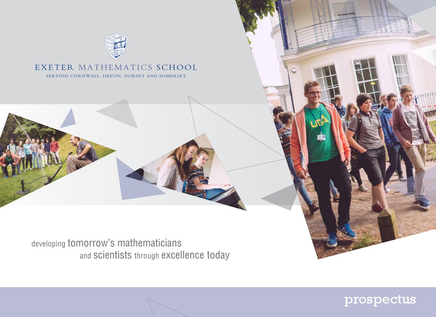 Exeter Mathematics School Prospectus by University of Exeter Issuu