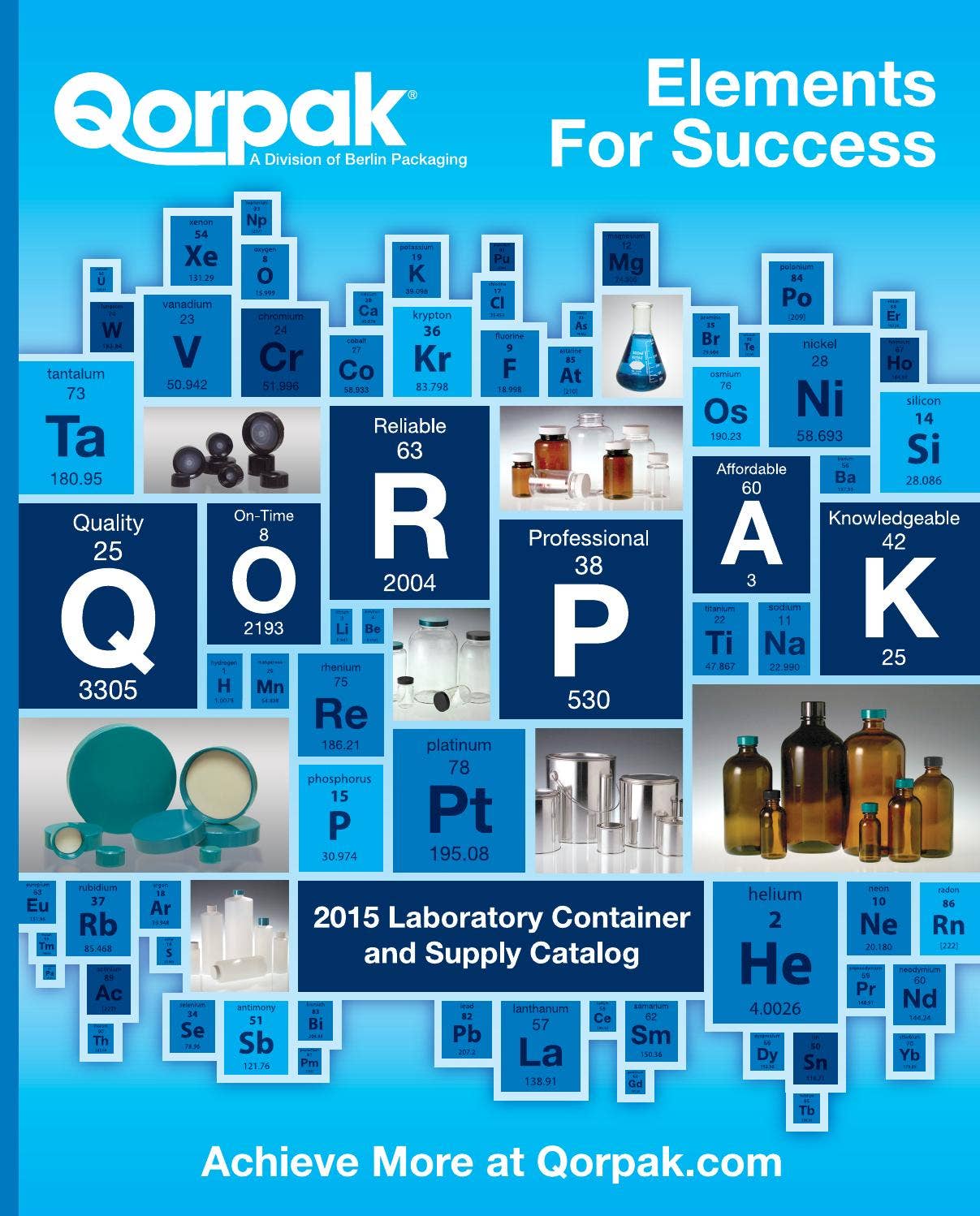 Qorpak 2015 Laboratory Container and Supply Catalog by Berlin Packaging