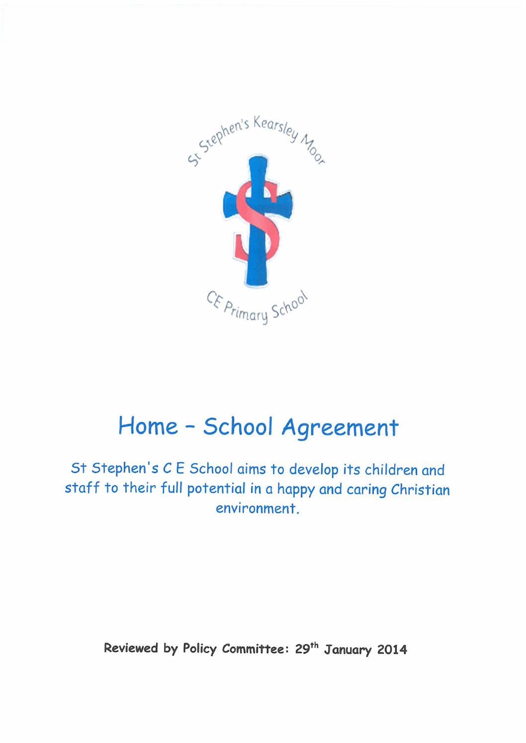Model home school agreement Model home school agreement