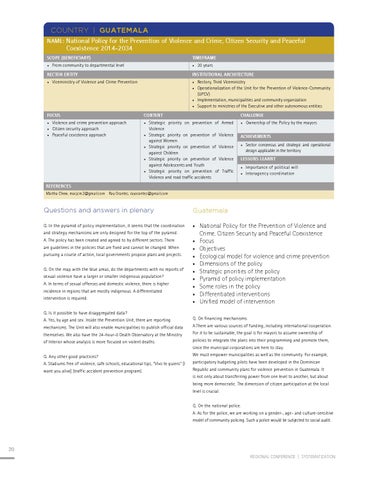 Exachange of experiences on public policies and national strategies... 第 22 页