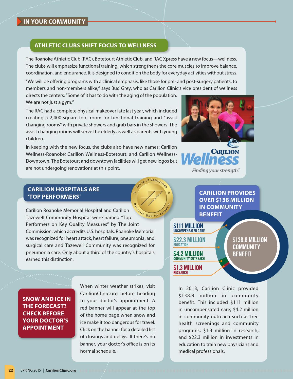 Carilion Clinic Living Spring 2015 by Carilion Clinic Issuu
