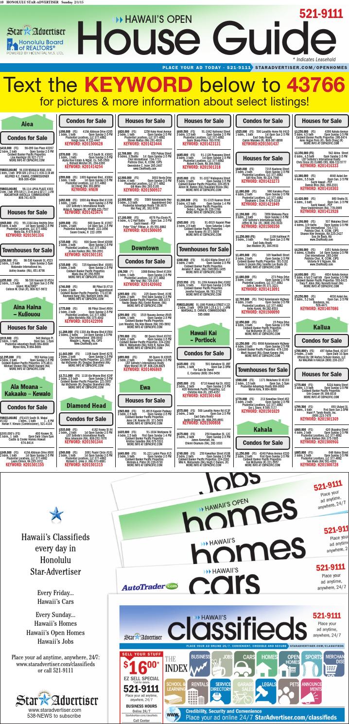Open house guide 020115 by Oahu Publications, Inc Issuu