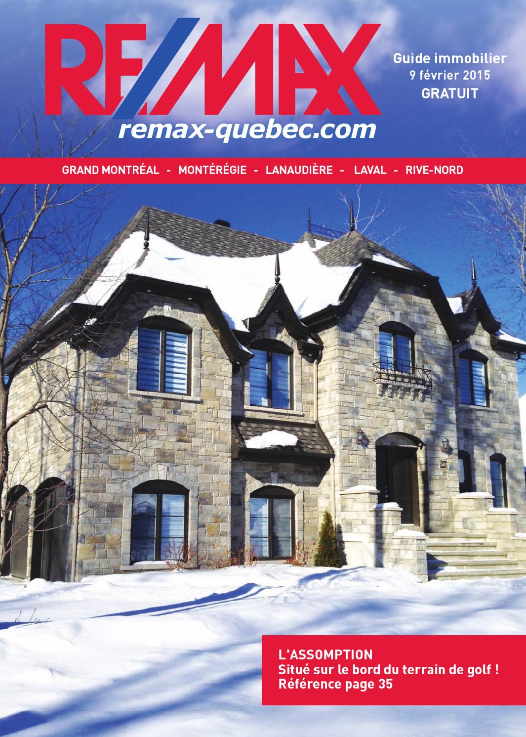 QUEBEC Remax Montreal 09 Feb., 2015 by NextHome Issuu