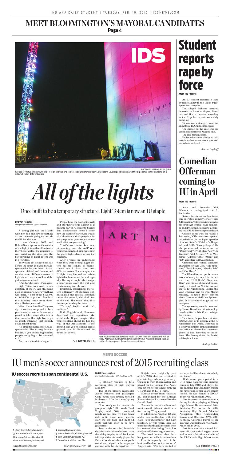 Tuesday, Feb. 10, 2015 by Indiana Daily Student - idsnews - Issuu