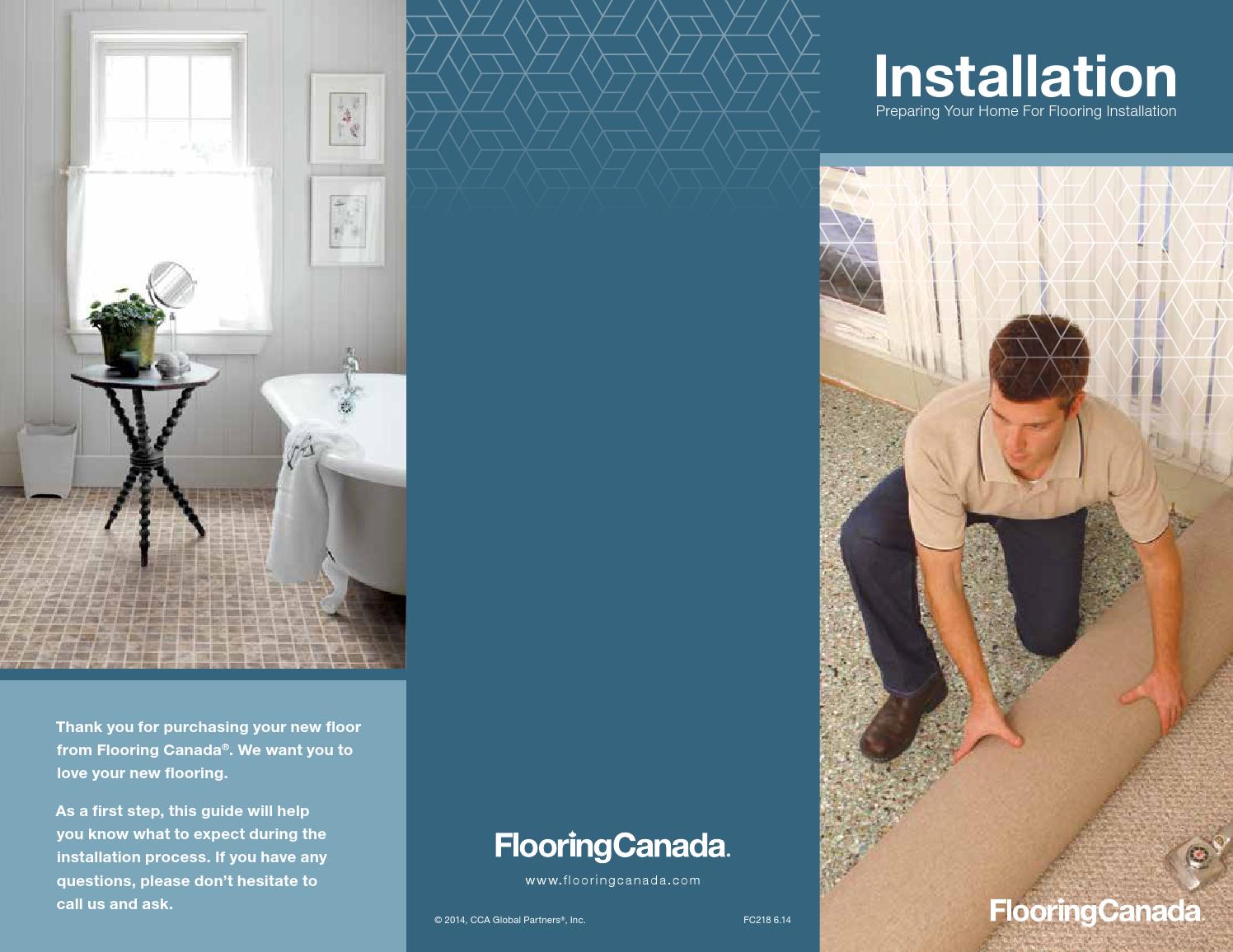 Flooring Canada Preparing for your Installation Brochure by Flooring