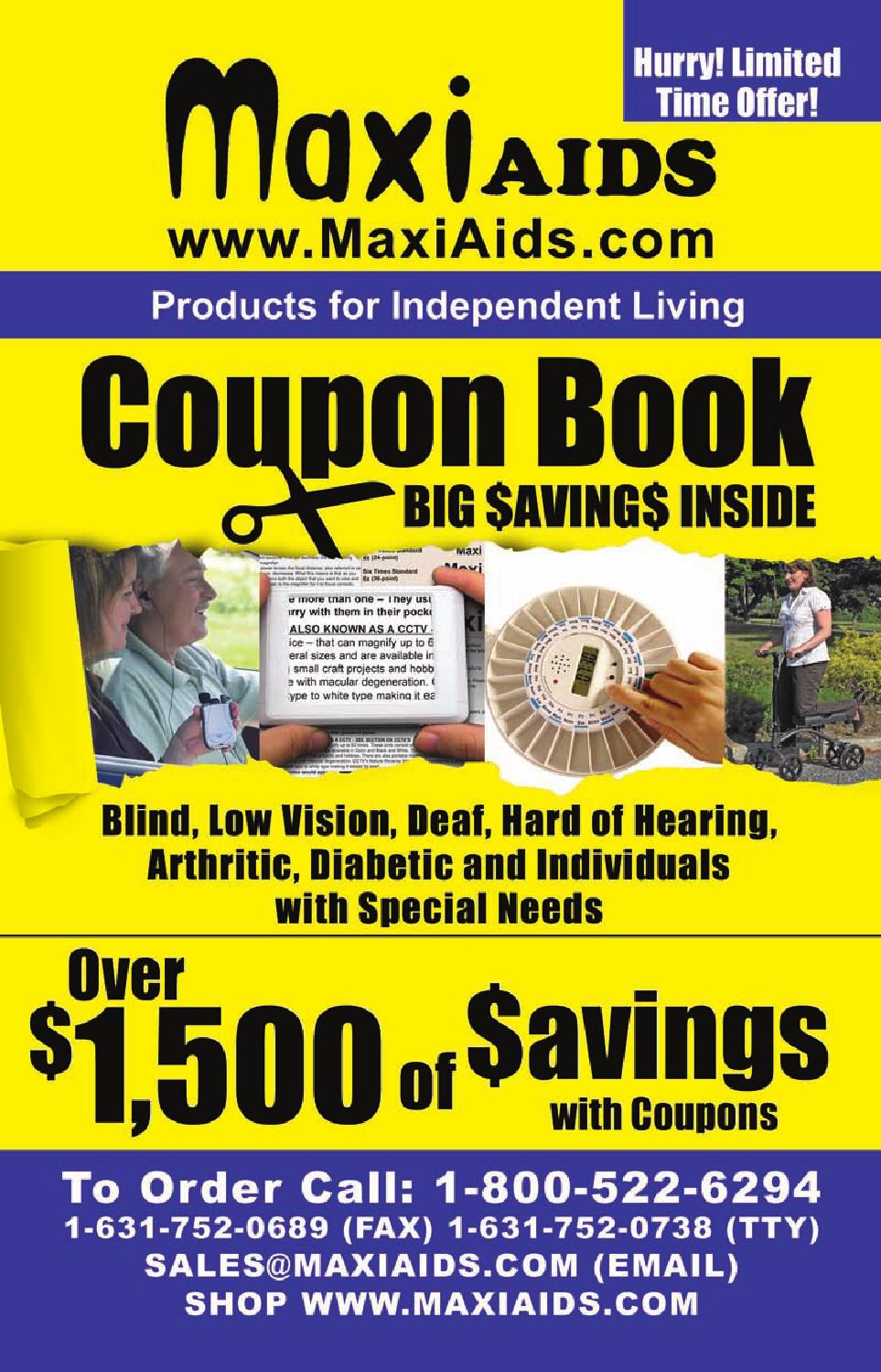 MaxiAids Coupon book 2015 by Issuu