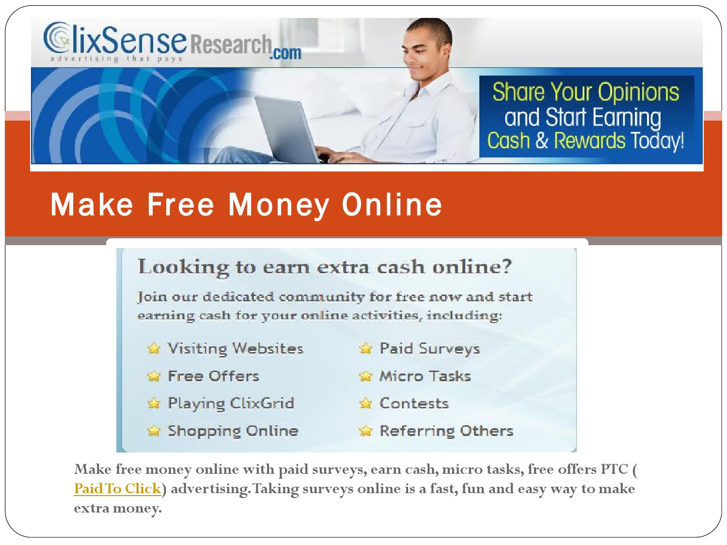 Earn Real Money online, free