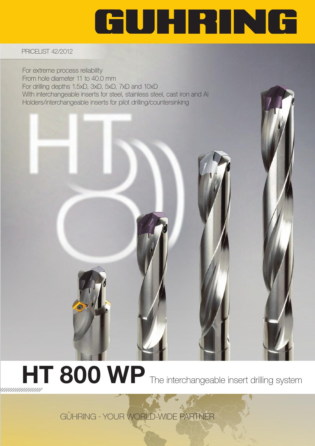 HT800WP interchangeable insert drill by Guhring Australia Issuu