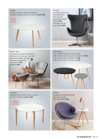 Sinnerup katalog 2015 uge 09 by sinnerup issuu Sinnerup sofabord