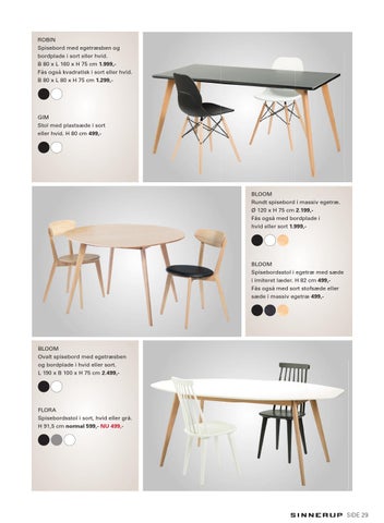 Sinnerup katalog 2015 uge 09 by sinnerup issuu Spisebord 160 x 80