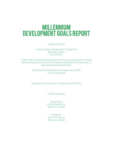 Millennium Development Goals Report and Post 2015 Agenda 第 2 页