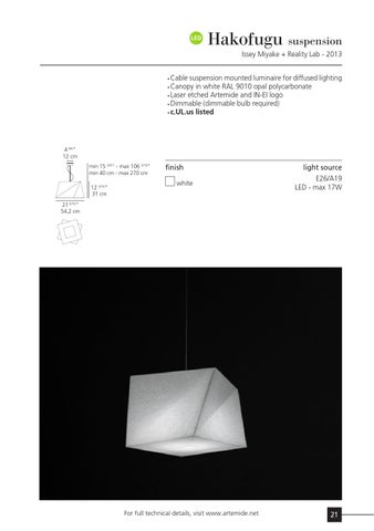 2015 Design 灯饰目录 第 21 页