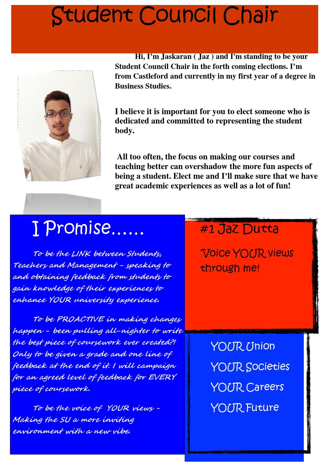 jaskaranduttastudentelectionmanifesto2015scc by Magpie Comms Issuu