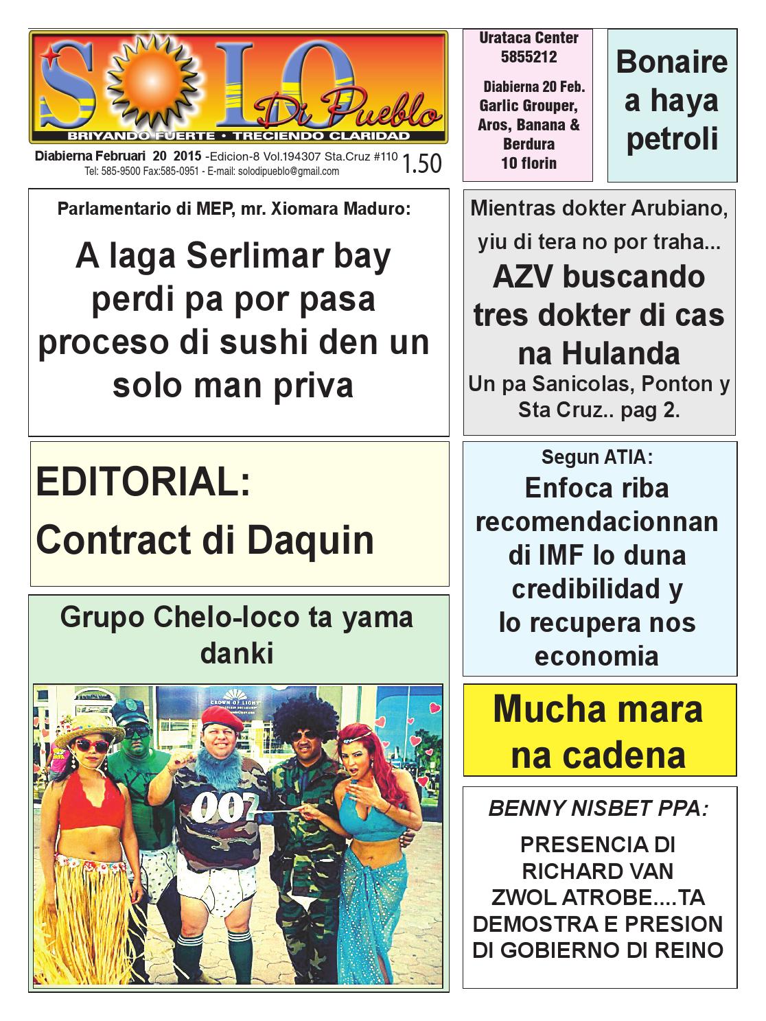 ban boneiru bek vacatures on Diabierna 20 Februari 2015 By Solo Di Pueblo Issuu