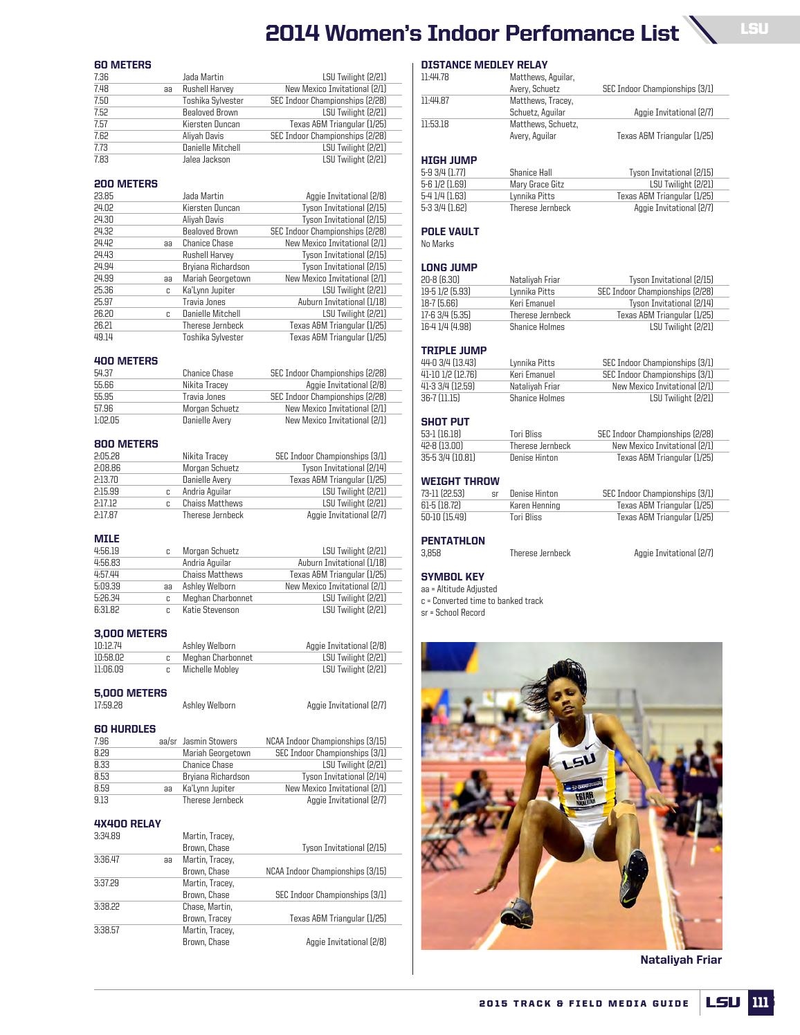 2015 LSU Track & Field Guide by LSU Athletics Issuu