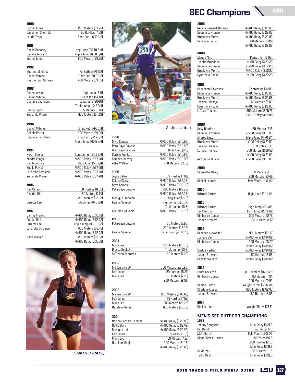 2015 LSU Track & Field Guide by LSU Athletics Issuu